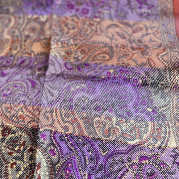 Yves Saint Laurent Silk Chiffon Scarf - Picture 5 of 9